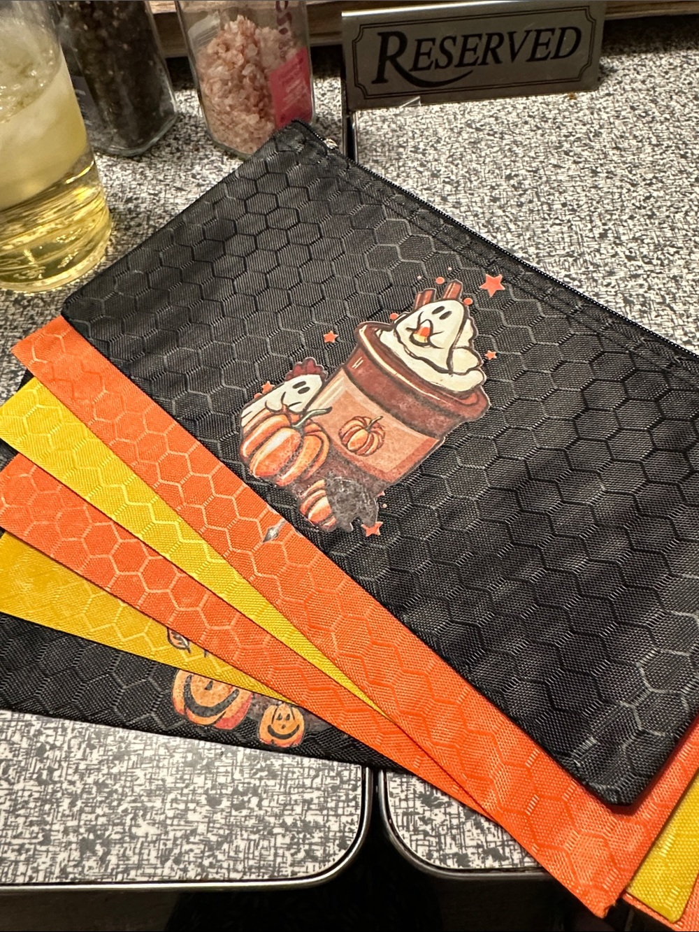 Zip bags - set of 6 - Halloween